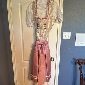 Chic Cream and Pink Dirndl